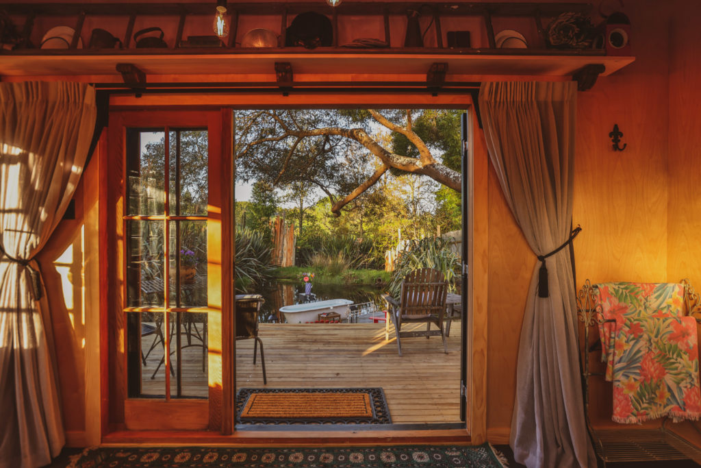 luxury glamping at Kissing Gate accommodation, Mapua